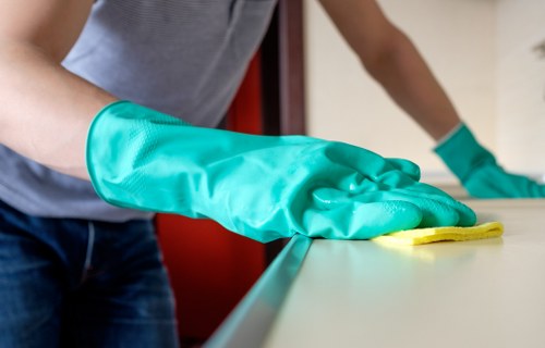 Professional cleaning tools used for fabric furniture